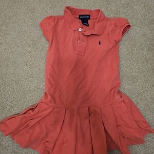 Ralph Lauren Kids Coral Polo Dress